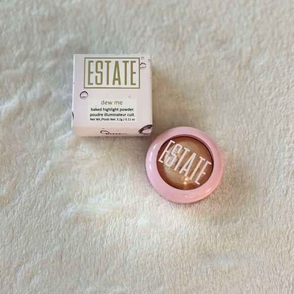 New ESTATE Cosmetics "Dew Me" Baked Highlight Powder "Byeee" with Full 0.11 oz - Picture 4 of 4
